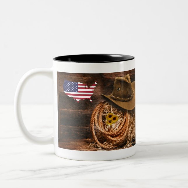 Cowboy Hat Two-Tone Coffee Mug (Left)