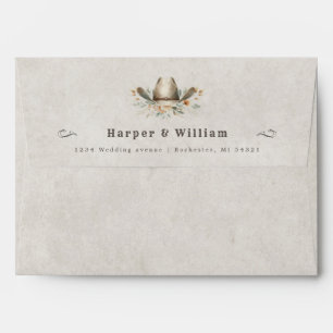cowboy hat wedding western font address wedding envelope