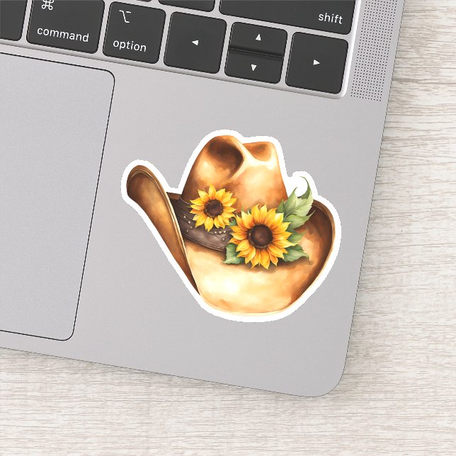 Cowboy Hat with Sunflowers  (Detail)