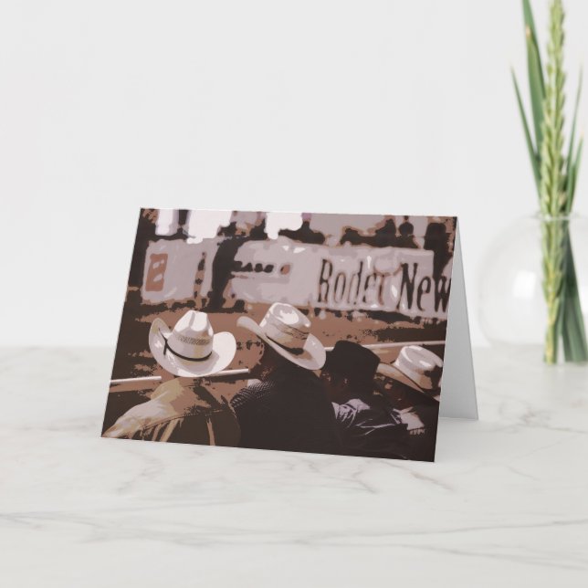 Cowboy Hats Howdy Greeting Card (Front)