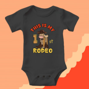 Cowboy horse baby bodysuit