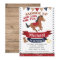 Cowboy, Horse Birthday Invitation