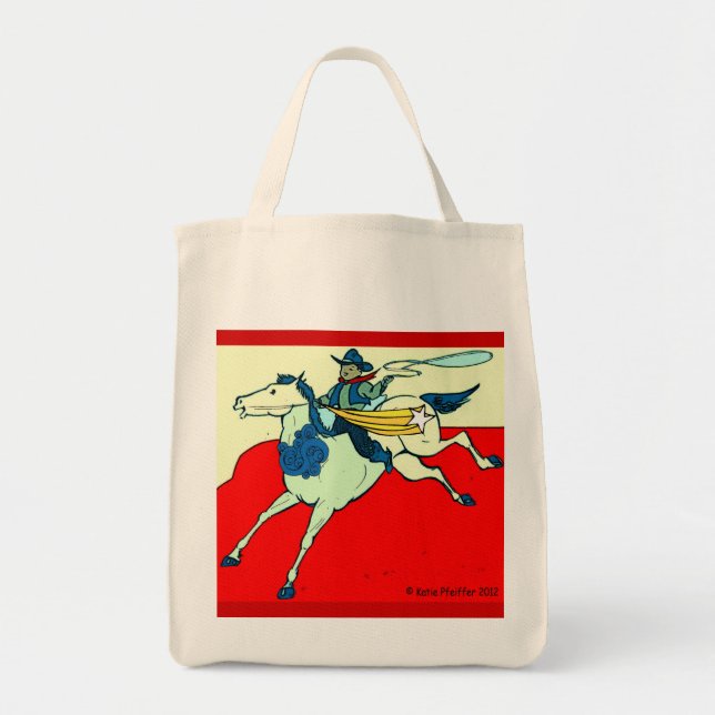 Cowboy Horse by Katie Pfeiffer Tote Bag (Front)