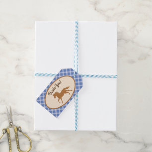 Cowboy Horse Pony Cute 1st Birthday Party Theme Gift Tags