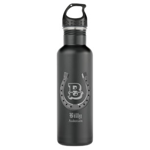 Cowboy Horse Shoe Personalised Monogram 710 Ml Water Bottle