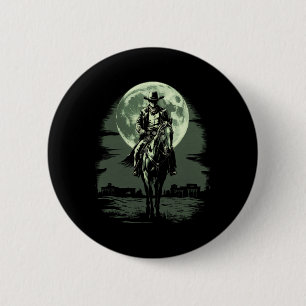 Cowboy Horseck Riding Saloon Gunfight Sheriff  6 Cm Round Badge