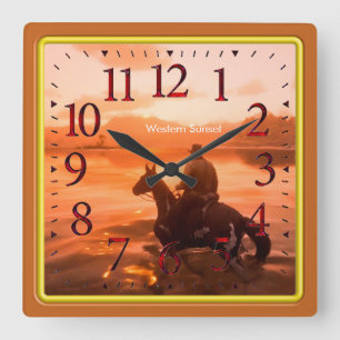 Cowboy image for Acrylic Wall Clock
