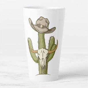 Cowboy In Westen Cactus Yeehaw Gift Ideas Latte Mug
