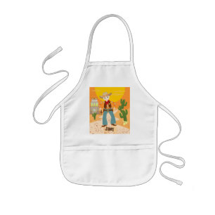 Cowboy kid birthday party kids apron