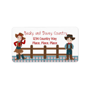 Cowboy Kids Label