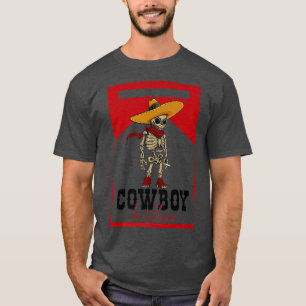 Cowboy Killer Skeleton Southern Western Country Co T-Shirt