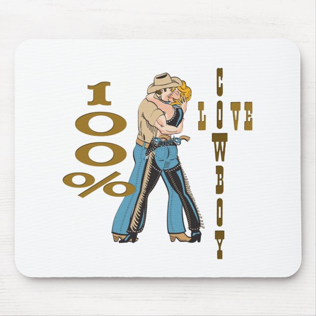 Cowboy Love Mouse Pad (Front)