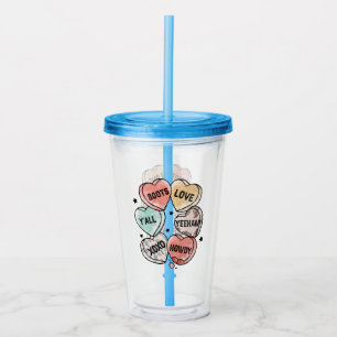 Cowboy Love - Western Hearts Acrylic Tumbler