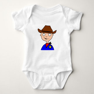 cowboy Mask-layer Baby Bodysuit
