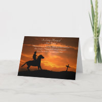 Cowboy Memorial Sympathy Custom Name