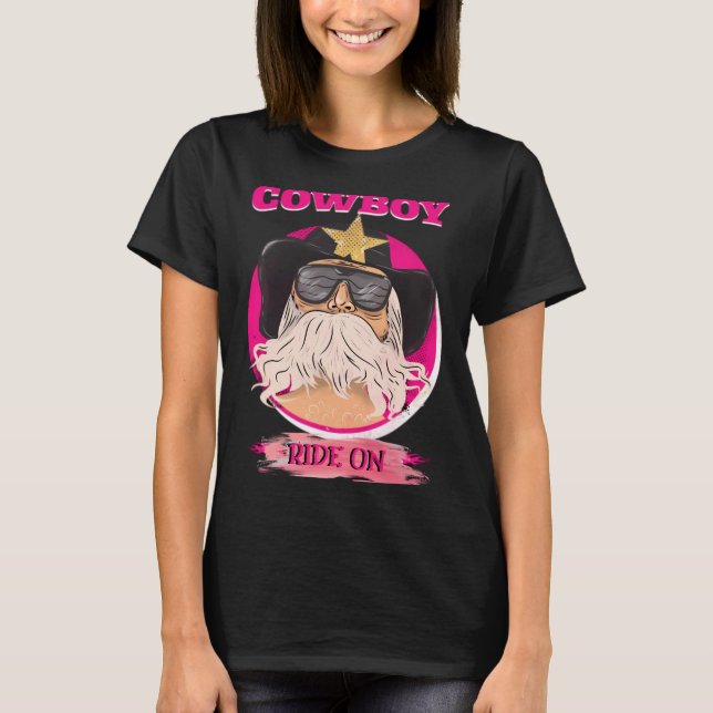 Cowboy Motorcycle T-Shirt (Front)