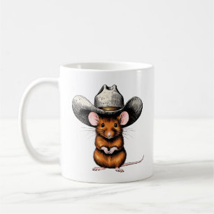Cowboy Mouse, Country Mouse Coffee Mug