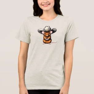 Cowboy Mouse, Country Mouse Tri-Blend Shirt