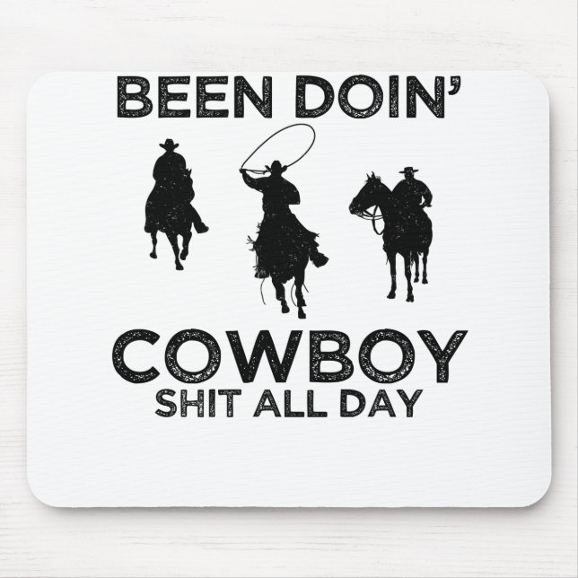 cowboy mouse pad (Front)