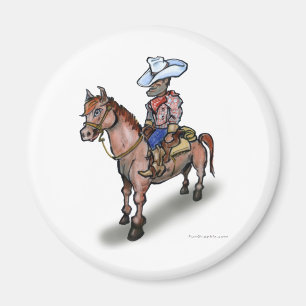 Cowboy n Horse Magnet