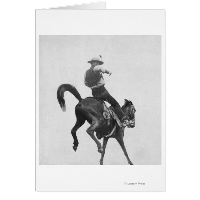 Cowboy Ned Coy Riding Bronco (Front)