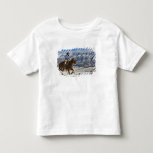 Cowboy on Horse wearing Leather Chaps Toddler T-Shirt