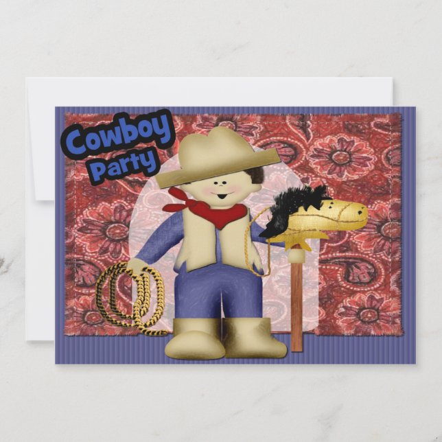 Cowboy Party Invitation (Front)