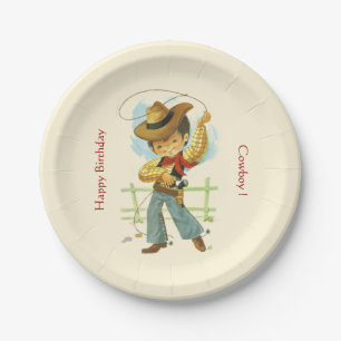 Cowboy Party Paper Plate