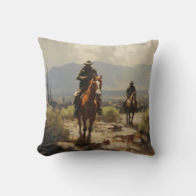 Cowboy pillows, Western pillows, Wild West Dekokis Cushion (Front)