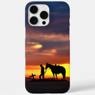 Cowboy Prayer Silhouette iPhone Case