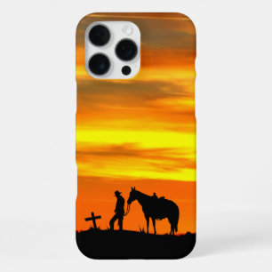 Cowboy Prayer Silhouette iPhone Case