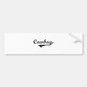 Cowboy Professional Job Bumper Sticker