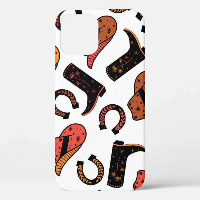 Cowboy Ranch: Wild West Seamless. Case-Mate iPhone Case (Back)