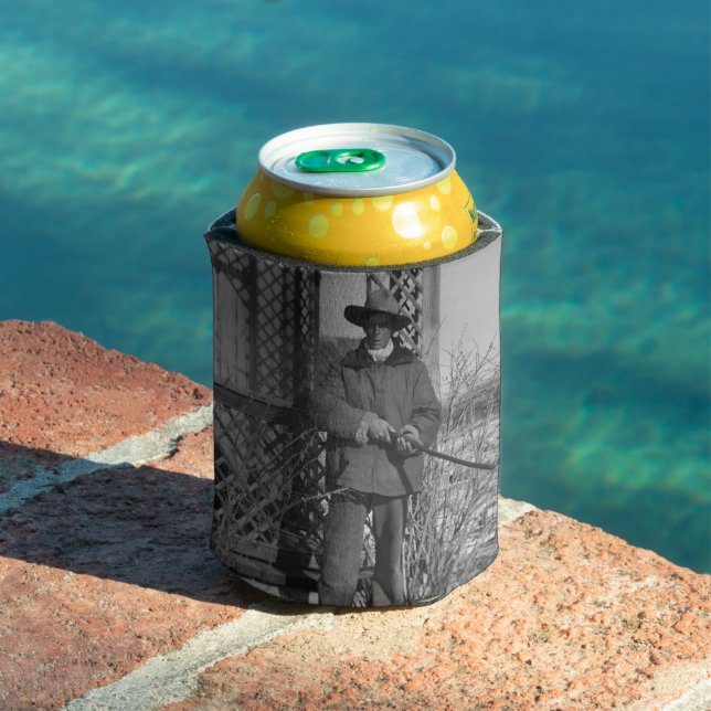 Cowboy Rancher or Canadian Outlaw of Old West Can Cooler (In Situ Pool)