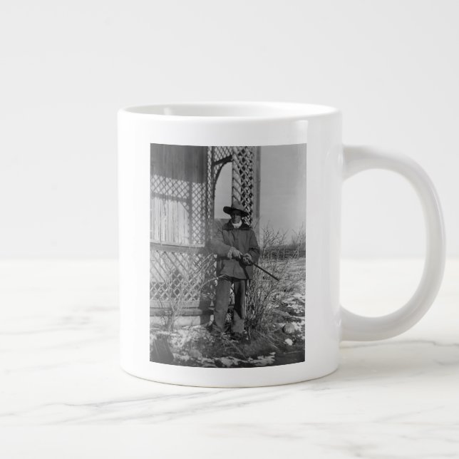 Cowboy Rancher or Canadian Outlaw of Old West Large Coffee Mug (Right)