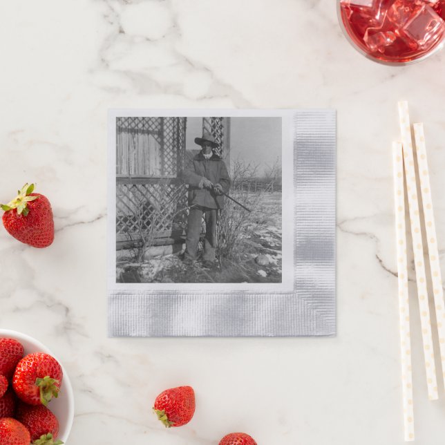 Cowboy Rancher or Canadian Outlaw of Old West Napkin (Insitu)