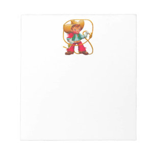 Cowboy Retro Boy Child Cute Western Notepad