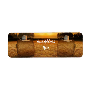Cowboy Return Address Label