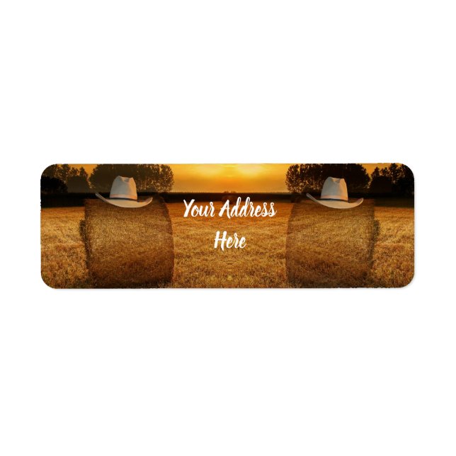 Cowboy Return Address Label (Front)