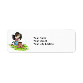 cowboy return address label