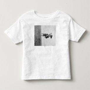Cowboy Rides Bronco Rising on its Hing Legs Toddler T-Shirt