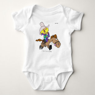 “Cowboy Riding a Wild Horse**T-Shirt Baby Bodysuit