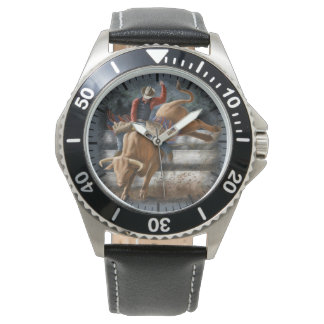 Cowboy Rodeo Rider Bucking Bull Western Theme  Watch