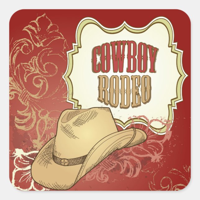 Cowboy Rodeo Stickers (Front)
