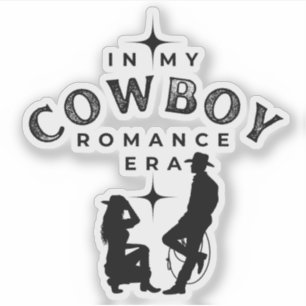 Cowboy Romance Era Romance Reader Sticker