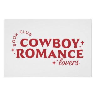 Cowboy romance lovers book club poster