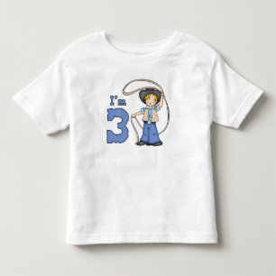Cowboy Roper 3rd Birthday Toddler T-Shirt