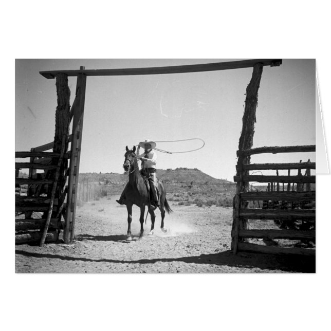 Cowboy roping (Front Horizontal)