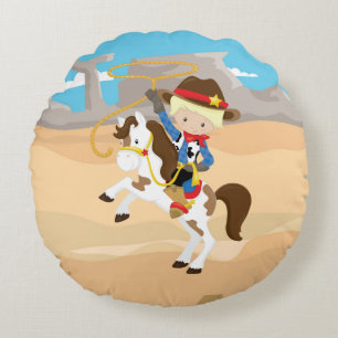Cowboy Round Cushion