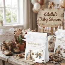 Cowboy rustic modern Western watercolor baby showe